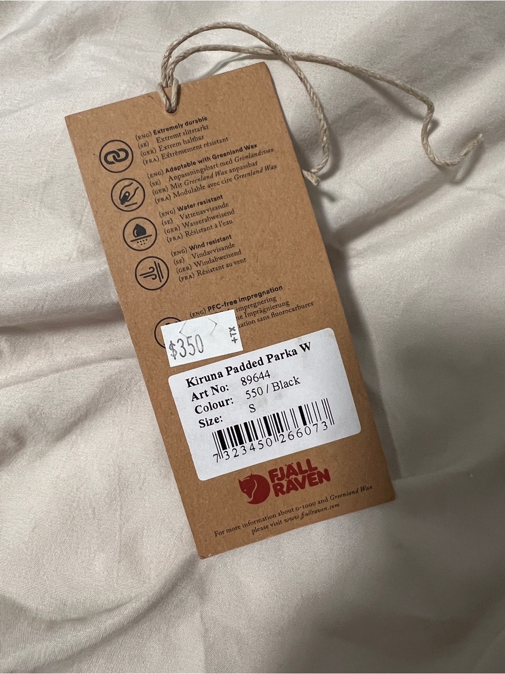 Fjallraven Kiruna Padded Parka Women - Black S - Picture 11 of 11
